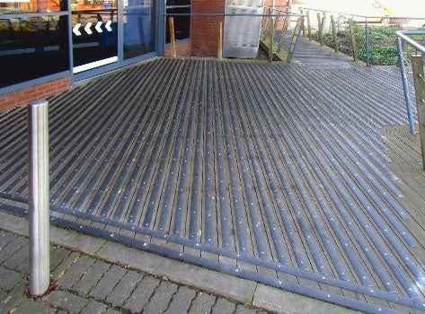90mm Depth Medium Grit Non Slip Decking Strips – 3mm Thick Safety Solution