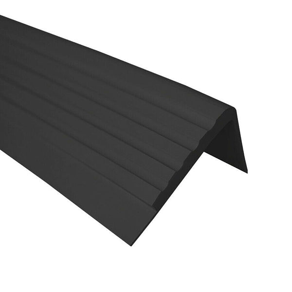 50 x 45mm PVC Rubber Stair Edge Trim – Anti Slip Angled Nosing for Step Protection