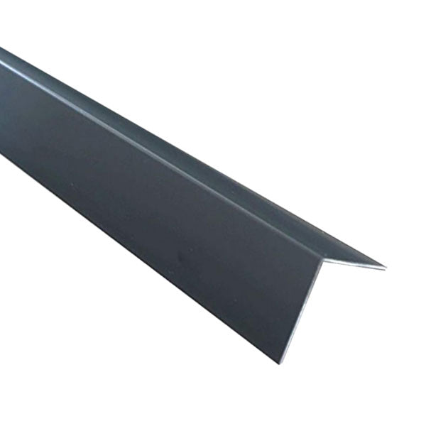 Anthracite PVC 90° Corner Edge Protector – Trim for Wall and Surface Finishing