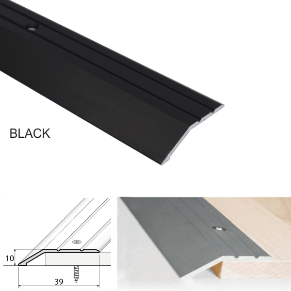 40mm Aluminium Door Threshold Ramp Trim for Uneven Floor Connections