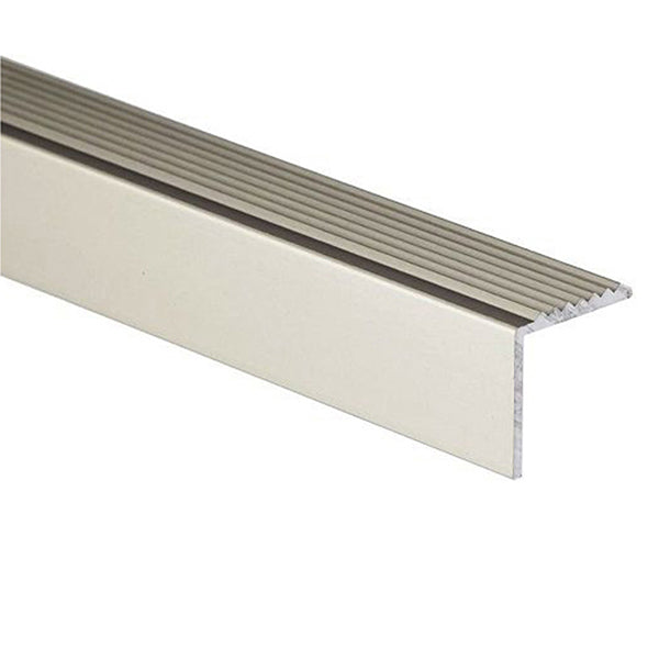 900 x 19.5 x 20mm Anodised Aluminium Stair Nosing Trim – Durable Anti Slip Profile
