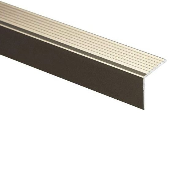 Anodised Aluminium Stair Edge Trim – 900×19.5×20mm Anti-Slip Nosing with Screw Fix