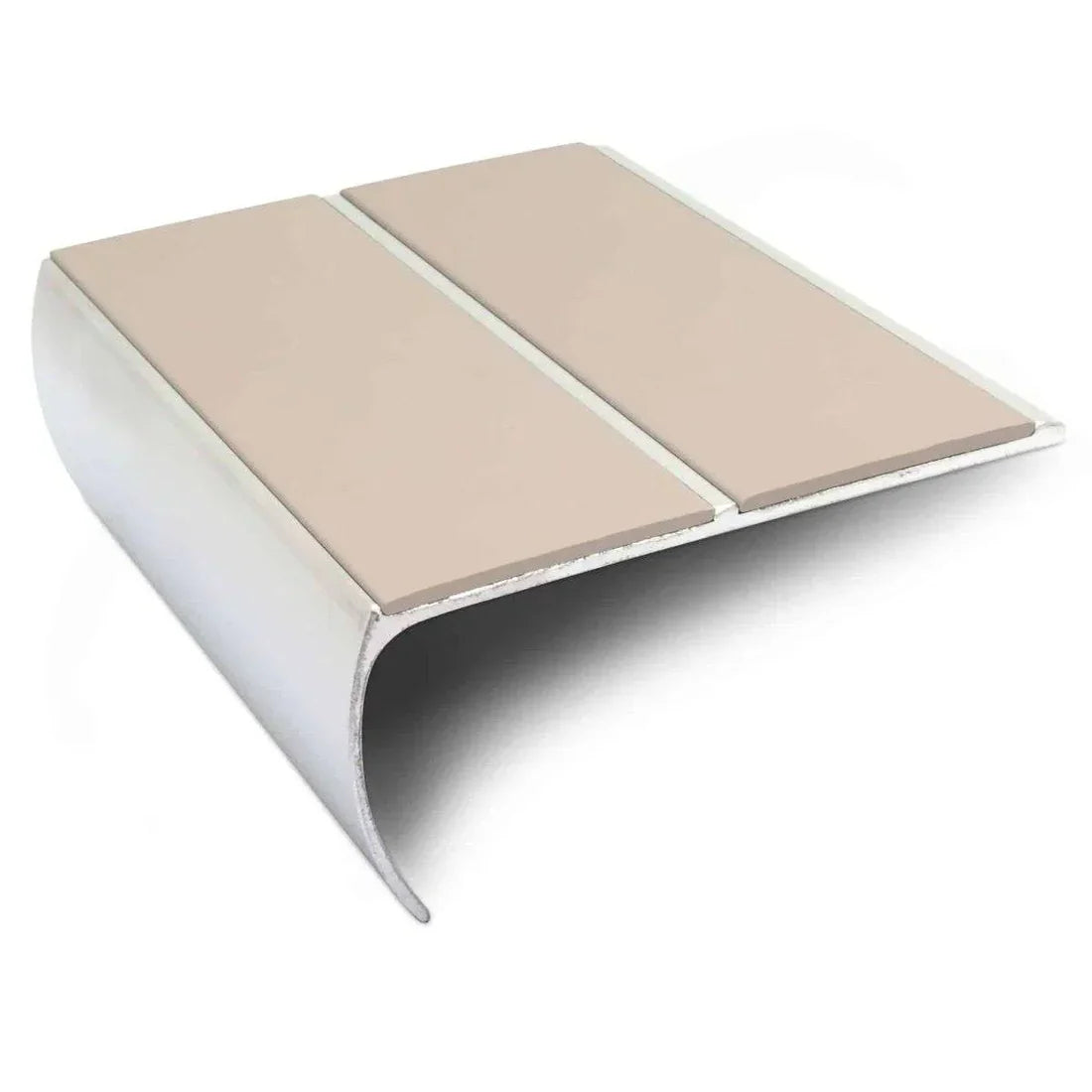87 x 40mm Heavy Duty Stair Edge Profile – Non Slip Aluminium Trim with PVC Insert