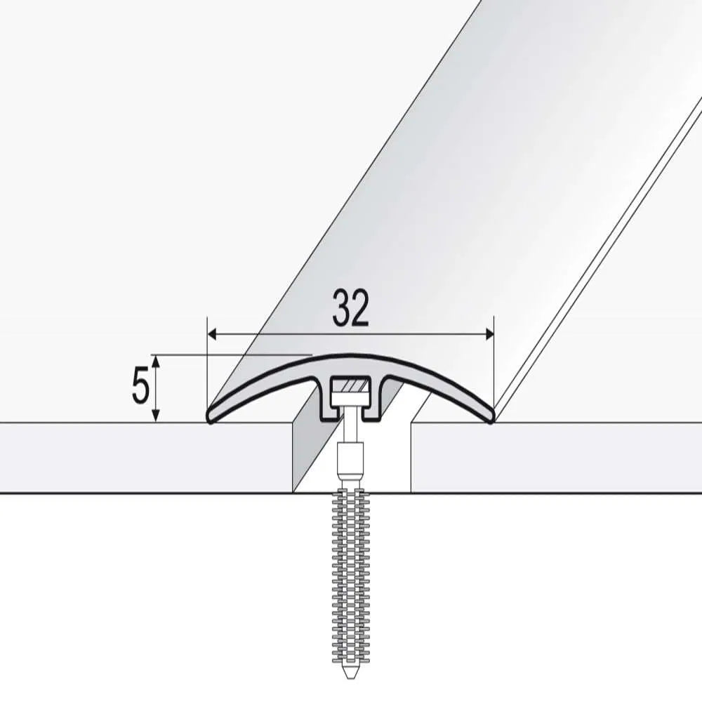 32mm Wood Effect PVC Floor Trim – Door Threshold for Different Floor Surfaces