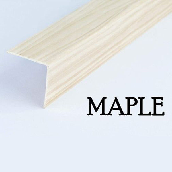 2.5m Wood Effect PVC Corner Trim – Decorative 90° Edge Protector for Walls and Panels