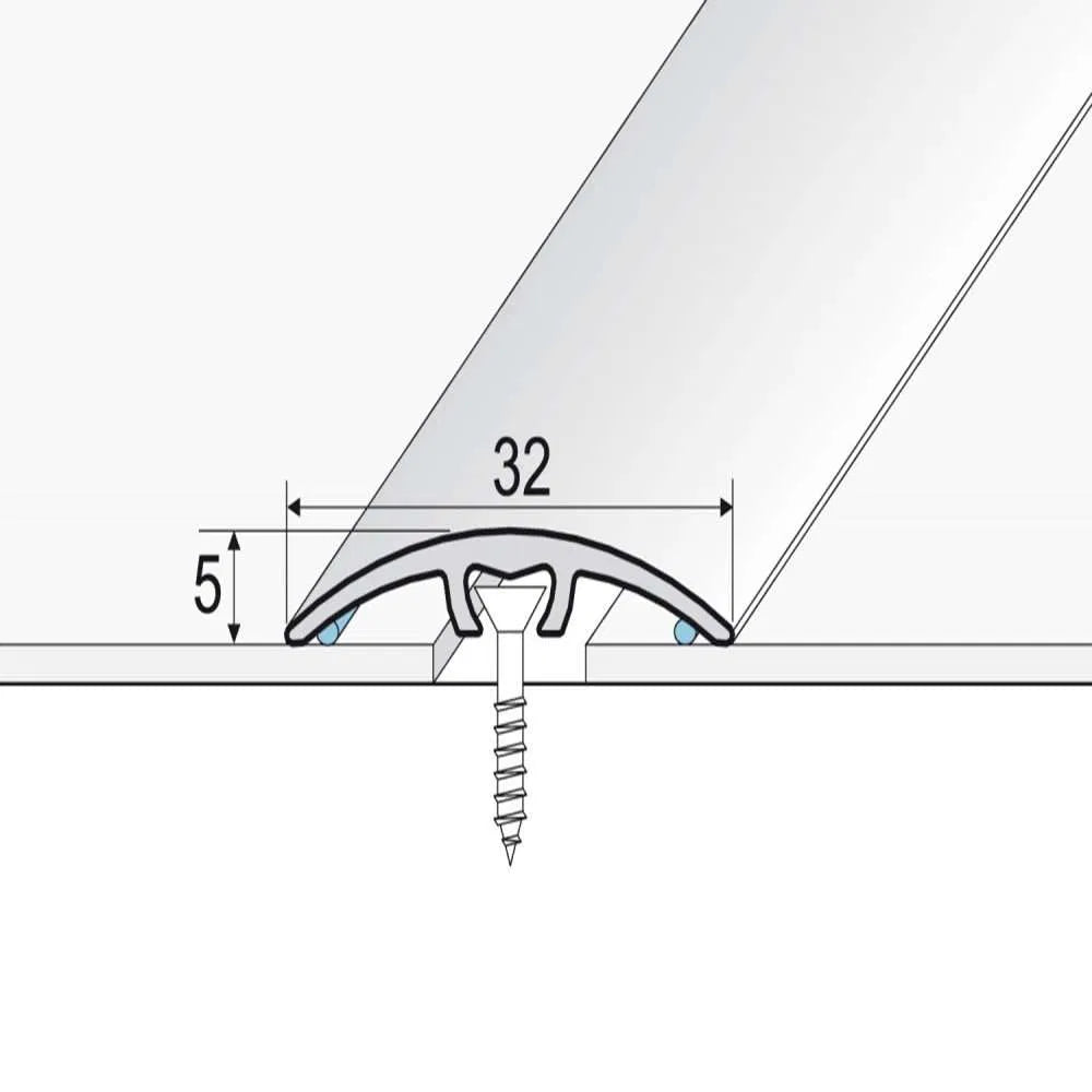 32mm Door Threshold – Wood Effect Aluminium Threshold Strip