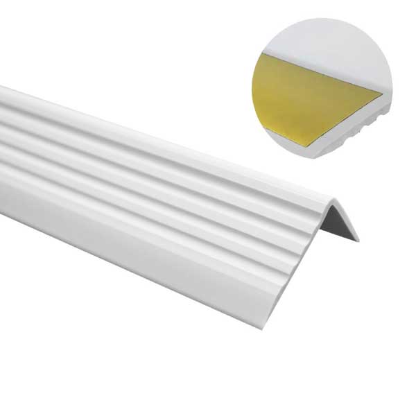 Self-Adhesive Anti-Slip Stair Edge Trim – 40×25mm Flexible PVC Nosing