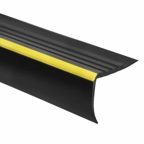 40 x 40mm Rubber Stair Nosing – Anti Slip Angle Trim with Photoluminescent Edging